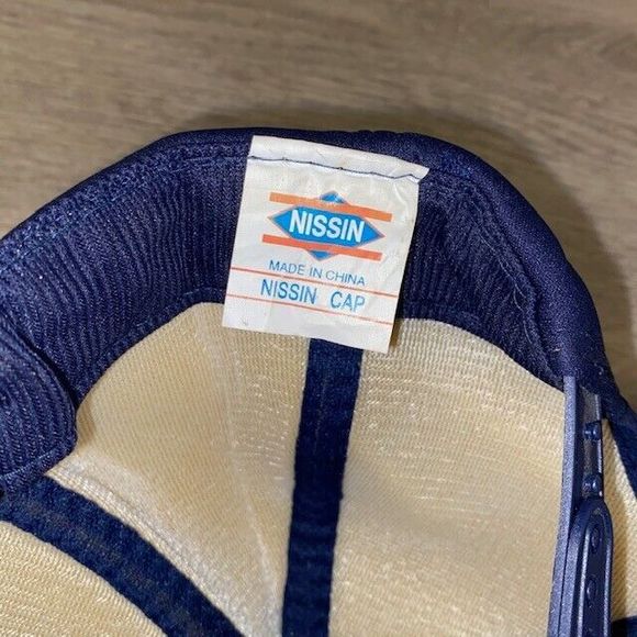 Vintage Jevic Transportation Inc Blue Trucker Hat Nissin Cap Snapback - Picture 8 of 8